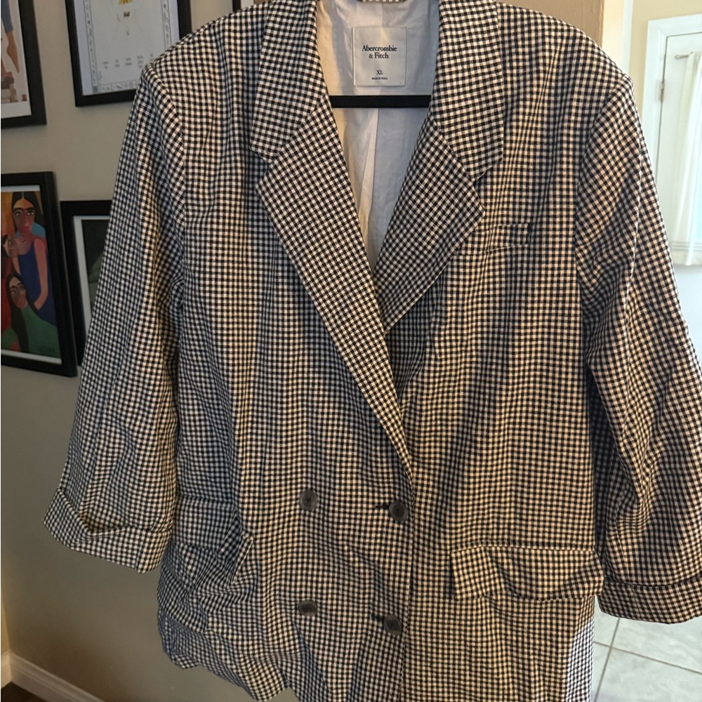 Abercrombie & Fitch Houndstooth Blazer - Picture 2 of 6